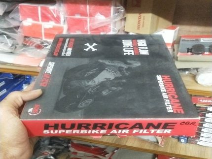 "Hurricane Air Filter for Honda CBR, designed for high airflow and superior engine protection."