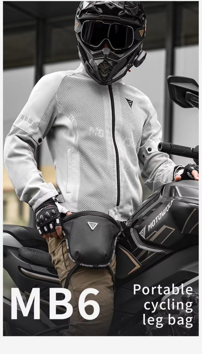 Motowolf Thigh Bag MB6 – Motorcycle Leg Bag for Riders