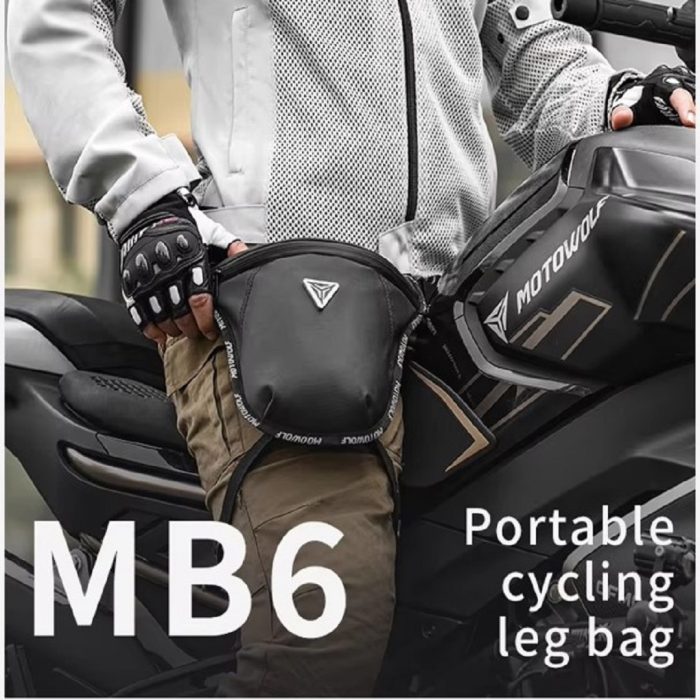 Motowolf Thigh Bag MB6 – Motorcycle Leg Bag for Riders