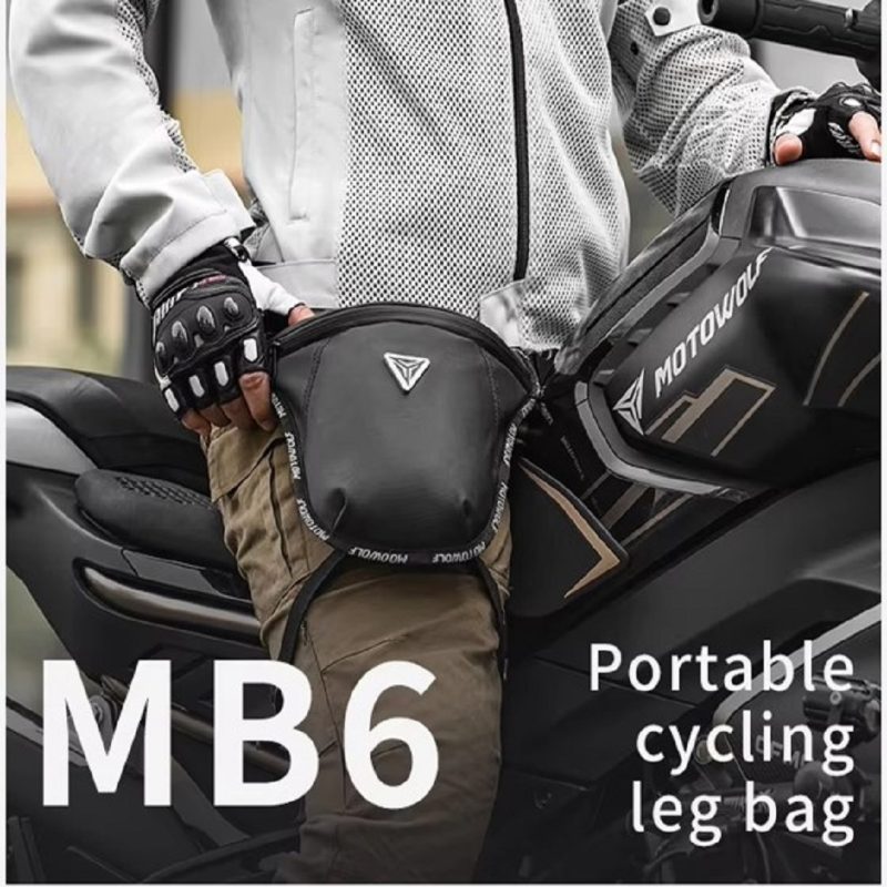 Motowolf Thigh Bag MB6 – Motorcycle Leg Bag for Riders